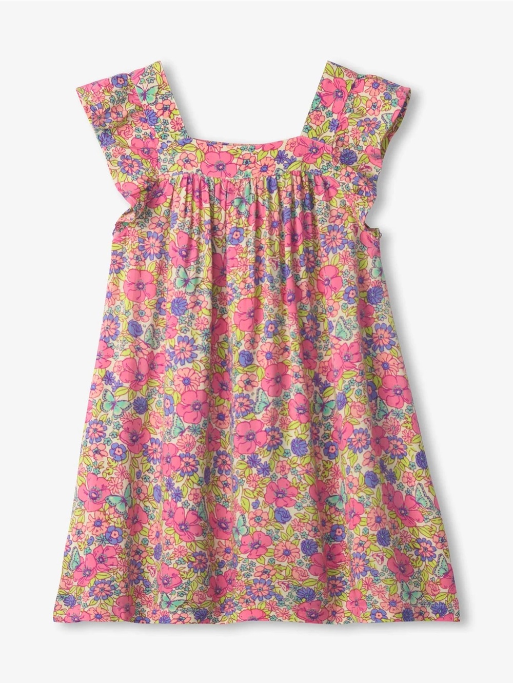 NEW Hatley Girls Groovy Flowers Flutter Puff Dress